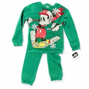 Disney Green Mickey Mouse Sweater